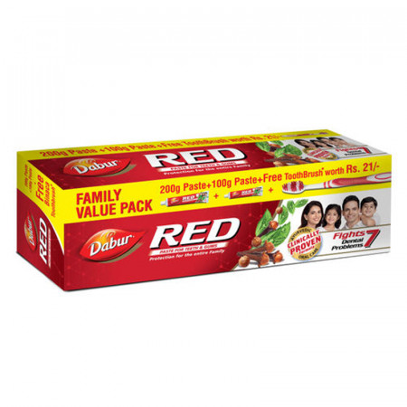 DABUR RED PASTE 255GM FAMILY PACK